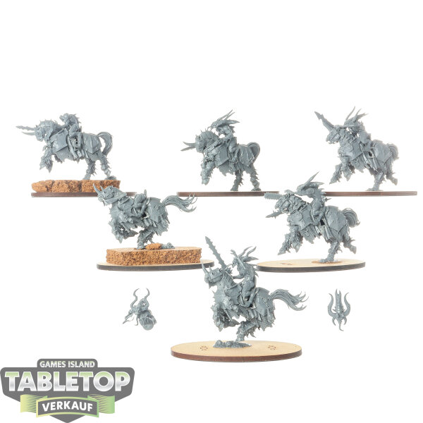 Blades of Khorne - 6x Bloodcrushers / Chaos Knights - unbemalt