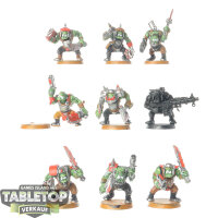 Orks - 9x Ork Boyz - teilweise bemalt