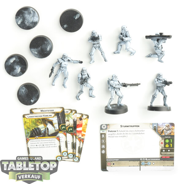 Galaktisches Imperium - 7x Stormtroopers - teilweise bemalt