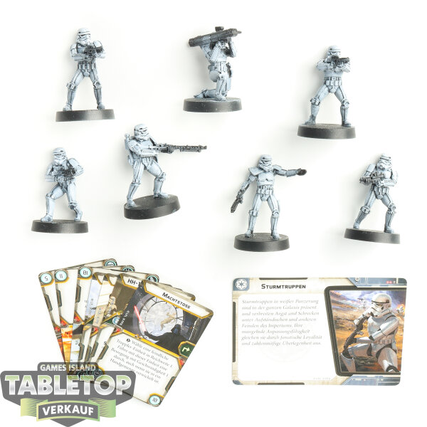 Galaktisches Imperium - 7x Stormtroopers - teilweise bemalt