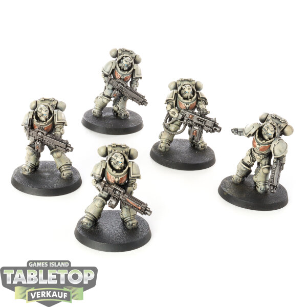 Space Marines - 5x Heavy Intercessor Squad - teilweise bemalt