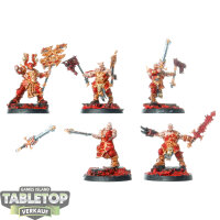 Blades of Khorne - 5 Skullreapers - bemalt
