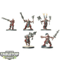 Blades of Khorne - 5 Skullreapers - bemalt