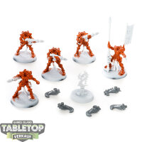 Aeldari - 5x Fire Dragons - teilweise bemalt