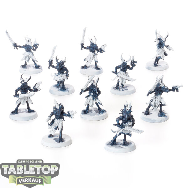Thousand Sons - 10x Tzaangors - teilweise bemalt