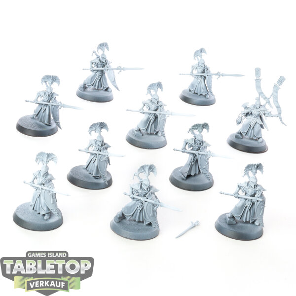 Lumineth Realm Lords - 10 x Vanari Auralan Wardens - teilweise bemalt