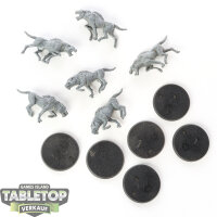 HdR Figuren - Böse - 6 x Wild Wargs - unbemalt
