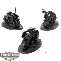 Space Marines - 3x Scout Bike Squad - grundiert
