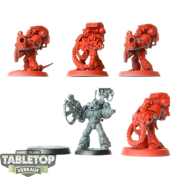 Space Marines - 5x Devastator Squad - teilweise bemalt