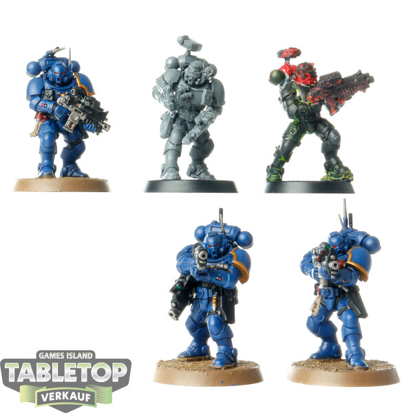 Ultramarines - 5x Incursors / Infiltrators - teilweise bemalt
