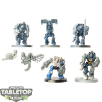 Space Wolves - 5x Wolf Guard Terminators - teilweise bemalt