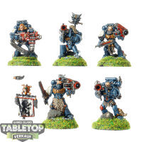 Space Wolves - 5x Long Fangs - bemalt