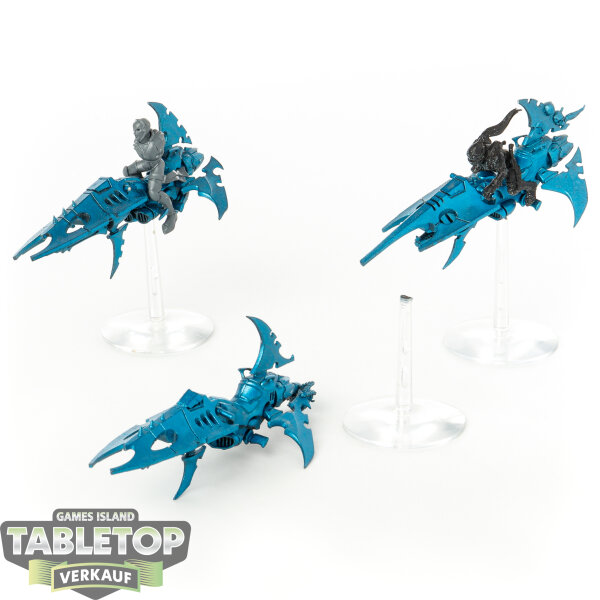 Drukhari - 3x Reavers - teilweise bemalt