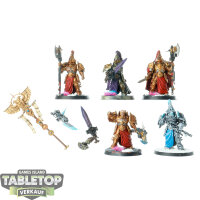 Adeptus Custodes - 5x Custodian Wardens - bemalt