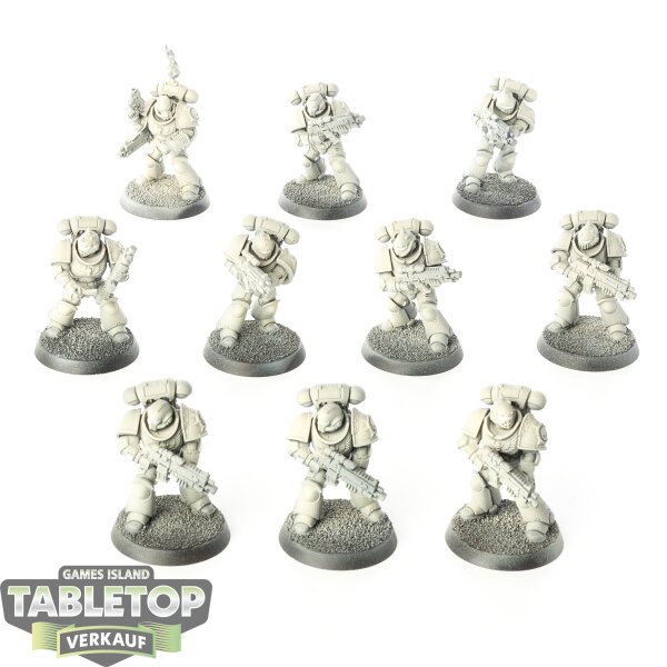 Space Marines - 10 x Intercessor Squad - teilweise bemalt