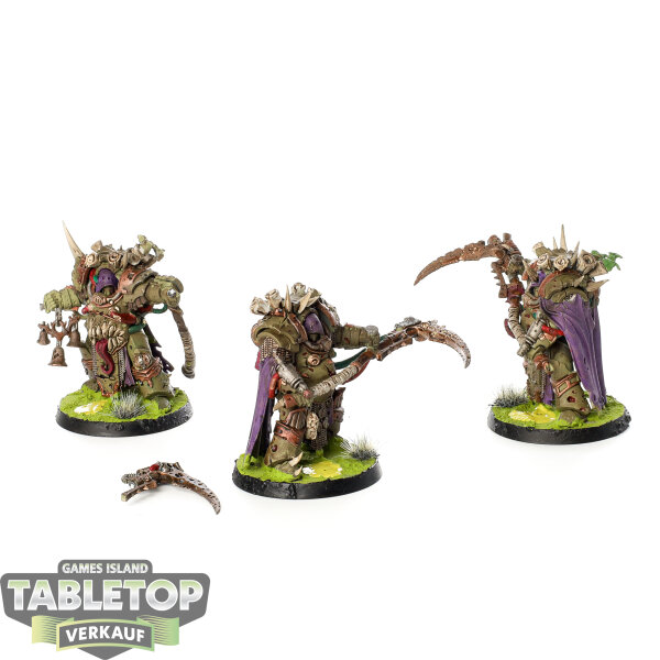 Death Guard - 3 Deathshroud Terminators - bemalt