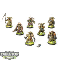 Death Guard - 7 Plague Marines - bemalt