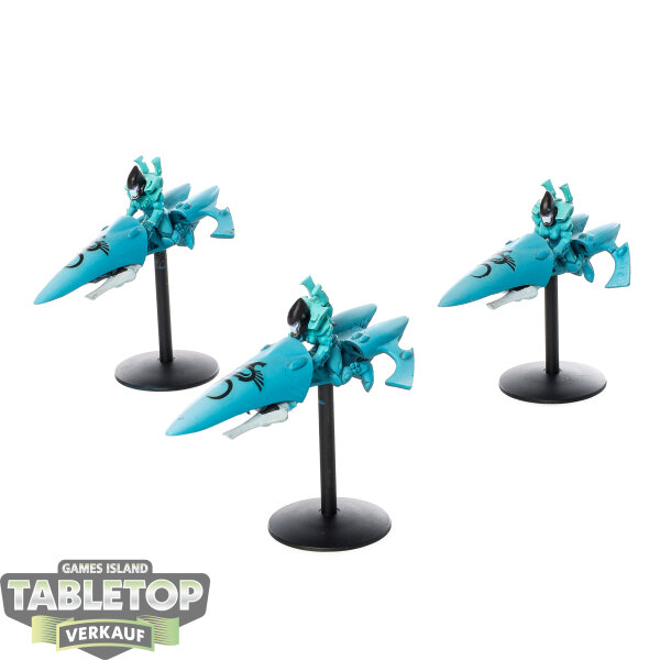 Aeldari - 3 Windriders - bemalt