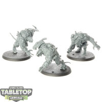 Skaven - 3x Rat Ogors - unbemalt