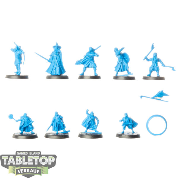 HdR Figuren - Gut - 9x Fellowship Of The Ring - unbemalt