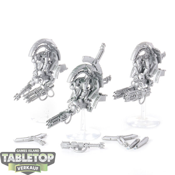 Necrons - 3x Tomb Blades - grundiert