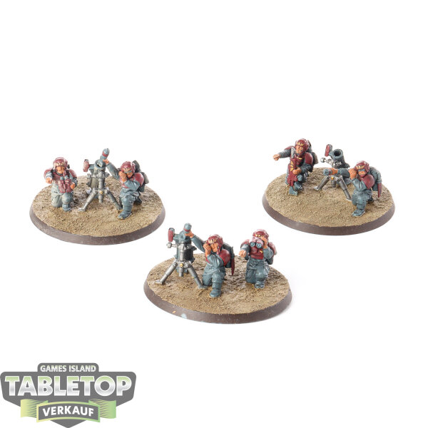 Astra Militarum - 3x Heavy Weapons Squad - teilweise bemalt
