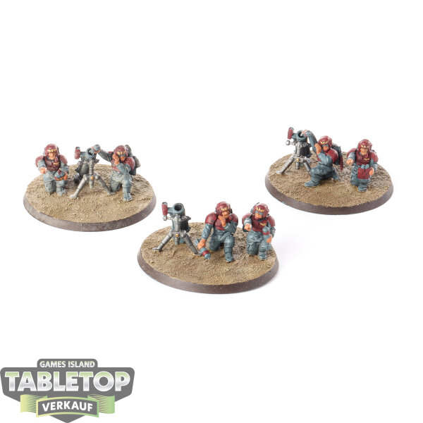 Astra Militarum - 3x Heavy Weapons Squad - teilweise bemalt