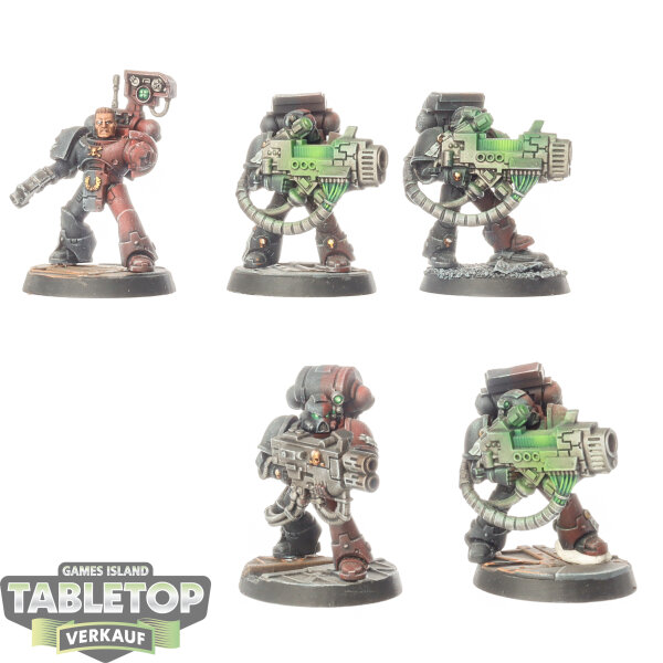 Space Marines - 5x Devastator Squad - bemalt