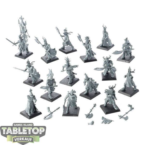 Kingdom of Bretonnia - 15x Knights of the Realm on Foot - unbemalt
