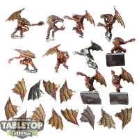 Chaos Daemons - 10x Furies klassisch - teilweise bemalt