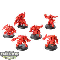 Blood Bowl - 6x Orc Blood Bowl Team - Gouged Eye - unbemalt