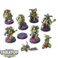 Death Guard - 7x Plague Marines - bemalt