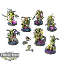 Death Guard - 7x Plague Marines - bemalt