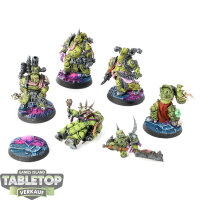 Death Guard - 5x Plague Marines - bemalt