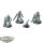 Tau Empire - 3x XV25 Stealth Battlesuits - unbemalt