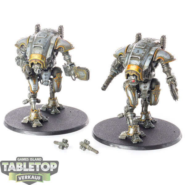 Imperial Knights - 2x Armiger Warglaives - bemalt