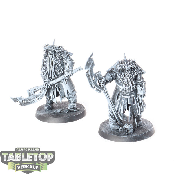 Warhammer Quest - 2x Kosargi Nightguard - teilweise bemalt