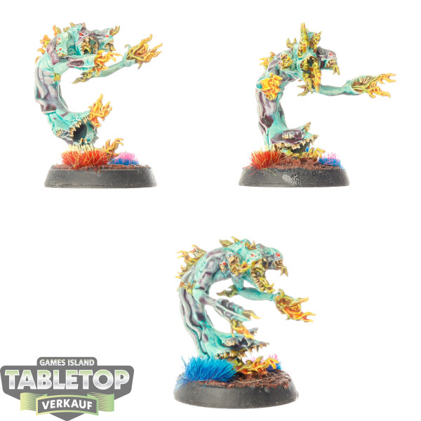 Disciples of Tzeentch - 3 x Flamers - bemalt