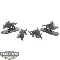 Blades of Khorne - 4x Flesh Hounds of Khorne klassisch -...