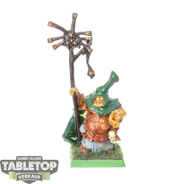 Warriors of Chaos - Nurgle Rotbringers Sorcerer klassisch - bemalt