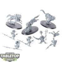 Gloomspite Gitz - 3 Snarlpack Cavalry - teilweise gebaut