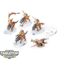 Gloomspite Gitz - 5 Snarlfang Riders - bemalt