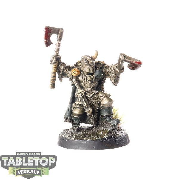 Warriors of Chaos - Champion of Chaos with Additional Hand Weapon - bemalt