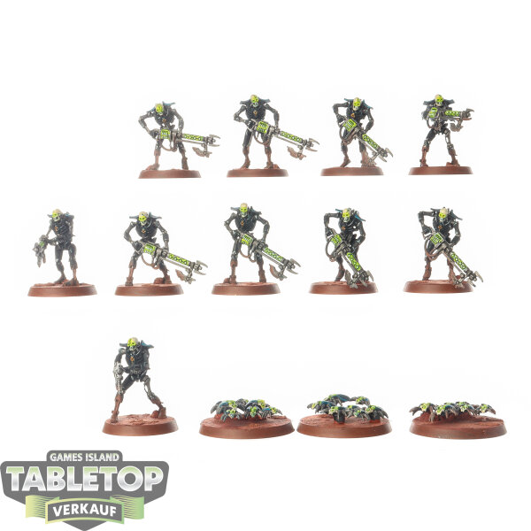 Necrons - 10x Necron Warriors - bemalt