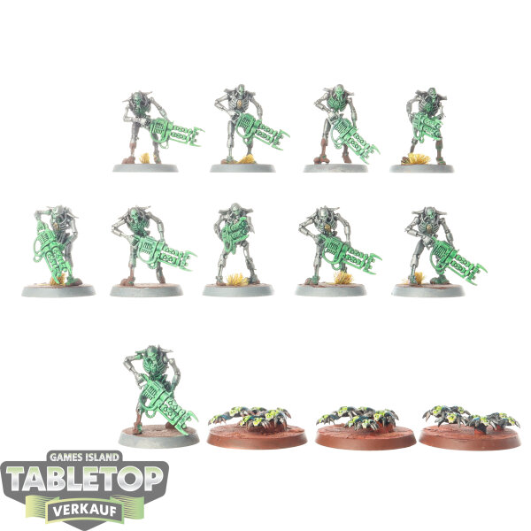 Necrons - 10x Necron Warriors - bemalt