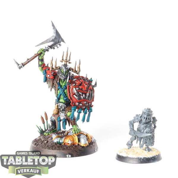 Orruk Warclans - Killaboss with Stab-grot - teilweise bemalt