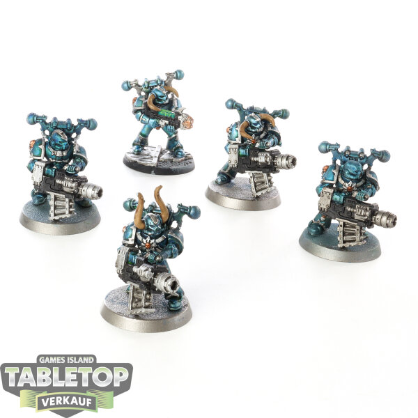 Chaos Space Marines - 5x Havocs klassisch - bemalt
