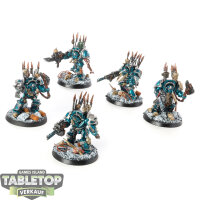Chaos Space Marines - 5x Chaos Terminator Squad - bemalt