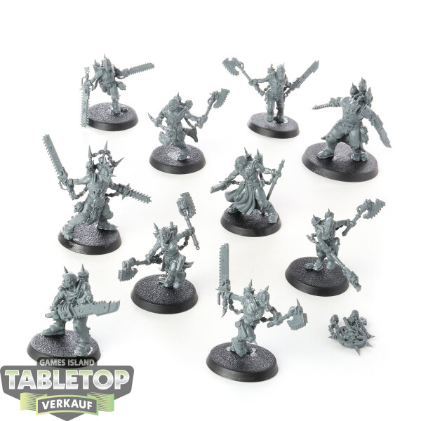 World Eaters - 10x Jakhals - teilweise bemalt