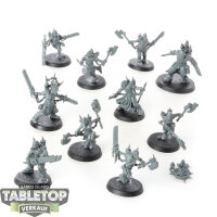 World Eaters - 10x Jakhals - teilweise bemalt